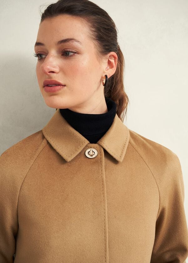 Hobbs Vivienne Wool Coat Warm Beige