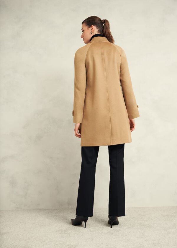 Hobbs Vivienne Wool Coat Warm Beige