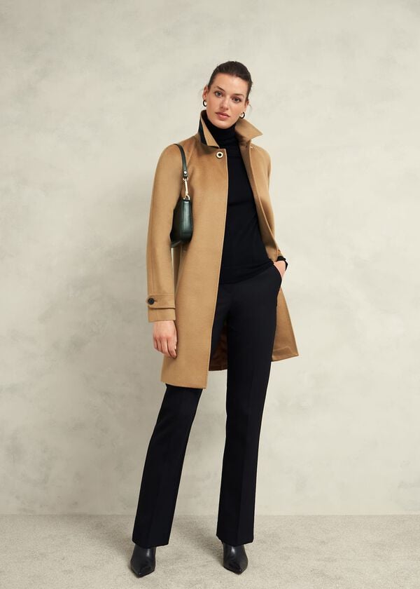 hobbs Vivienne Wool Coat Warm Beige
