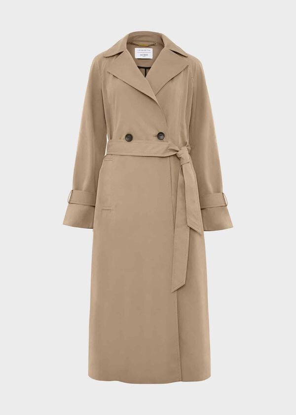 Hobbs Westbury Trench Cote With Cotton Warm Camel