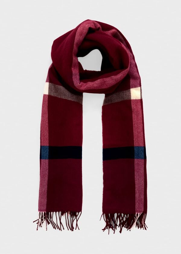 Hobbs Whetherby Scarf Plum Purple Mul