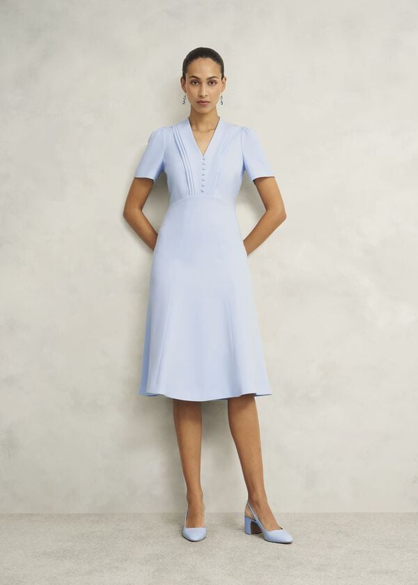 hobbs Willa Dress Pale Blue