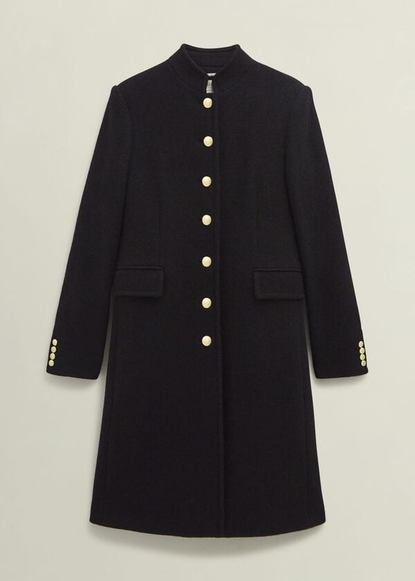 Hobbs Wilma Wool Coat Black