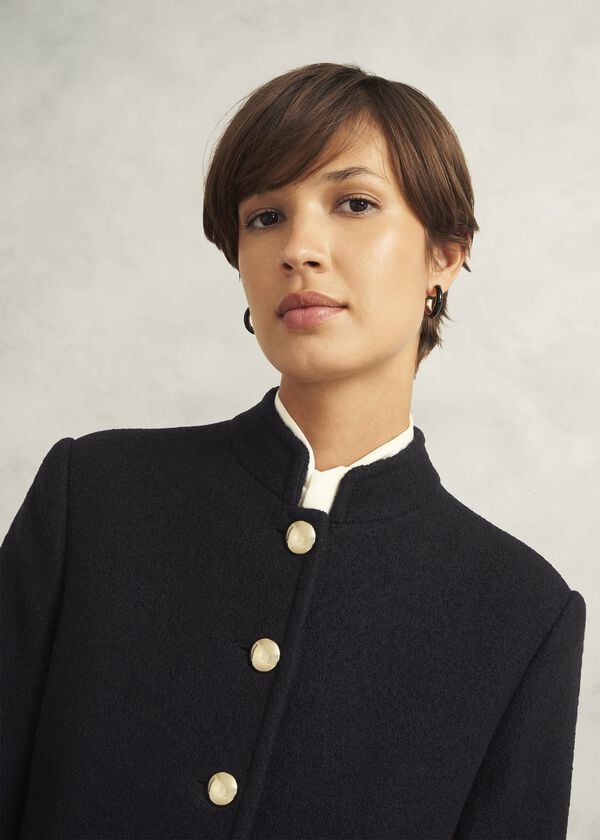 Hobbs Wilma Wool Coat Black