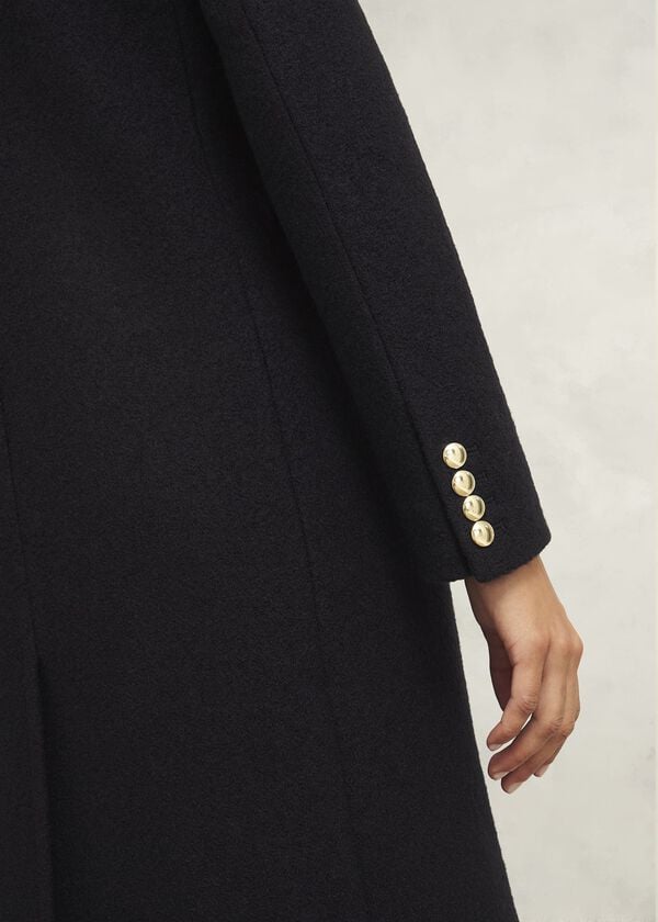 Hobbs Wilma Wool Coat Black