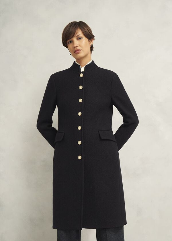 hobbs Wilma Wool Coat Black