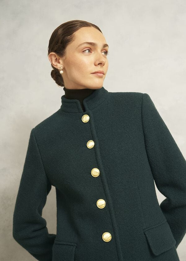 Hobbs Wilma Wool Coat Ponderosa Green
