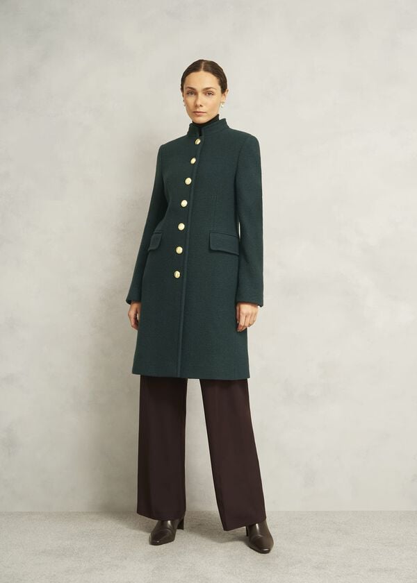 hobbs Wilma Wool Coat Ponderosa Green