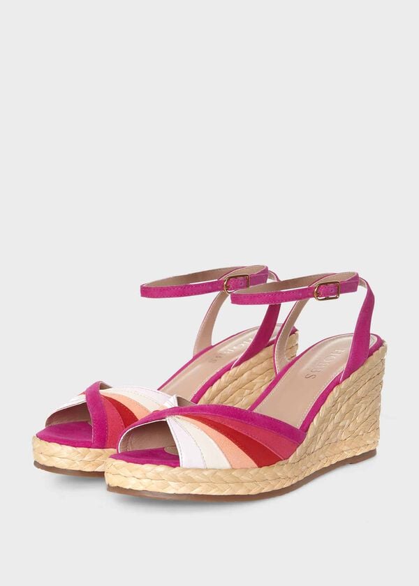 Hobbs Wimbledon Wedge Pink Multi