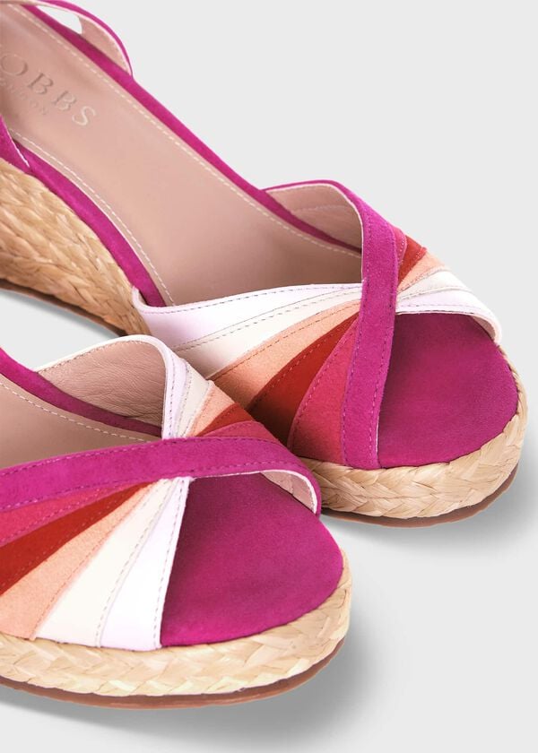 Hobbs Wimbledon Wedge Pink Multi