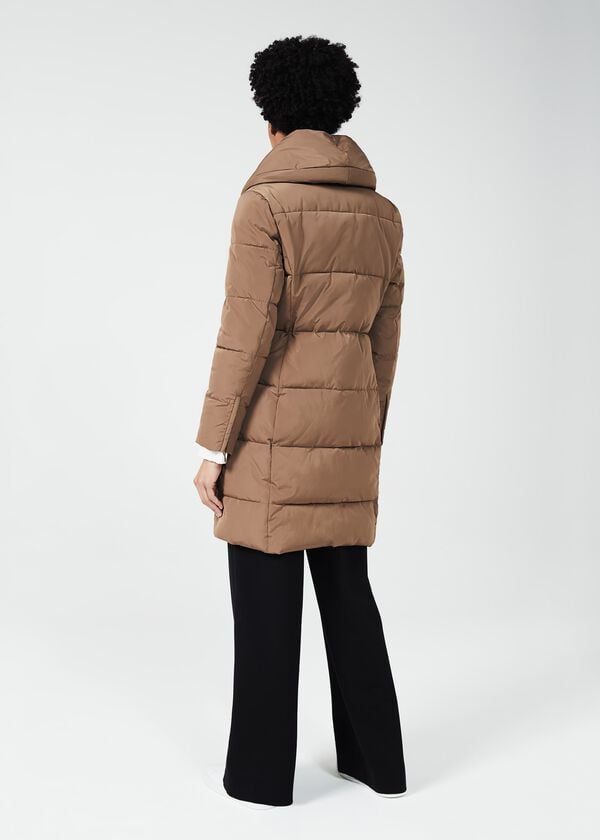 Hobbs Winnie Puffer Jacket Camel