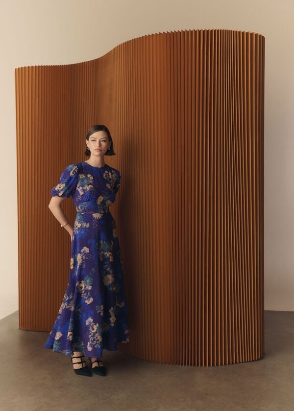 hobbs Wisley Silk Dress Hyacinth Purple