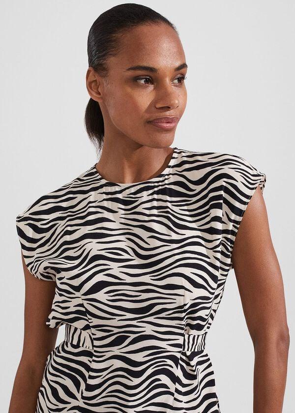 Hobbs Yacine Top Cream Black