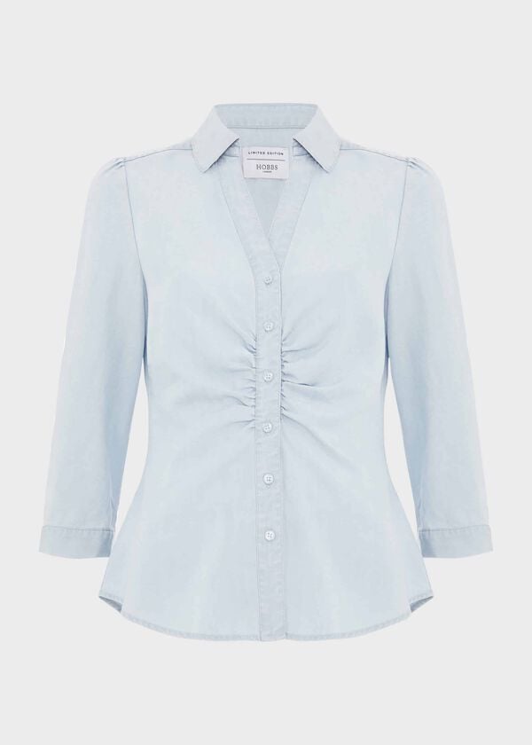Hobbs Yarrow Shirt Blue