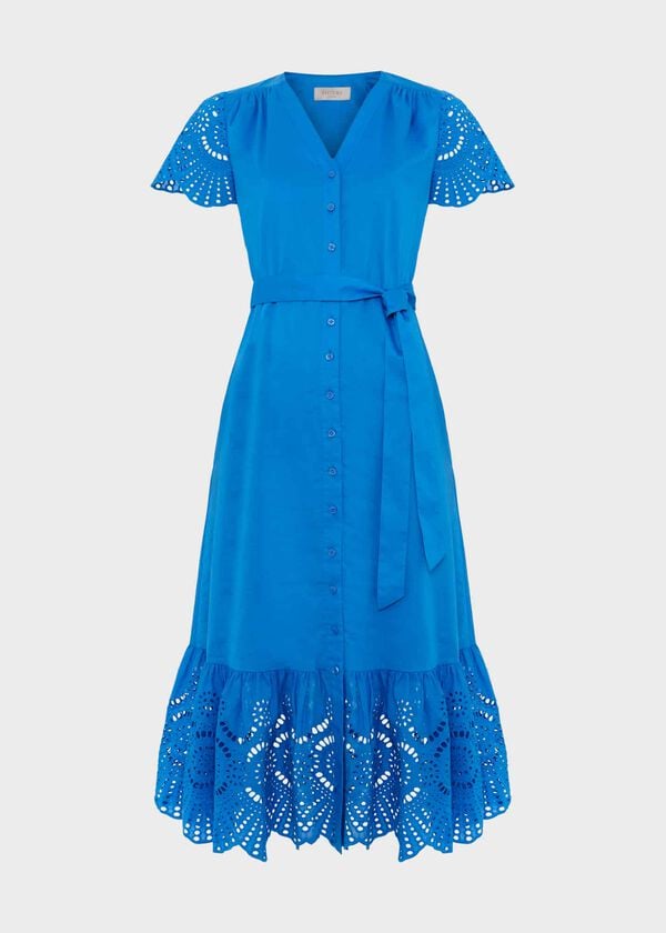 Hobbs Yasmine Dress Crystal Blue