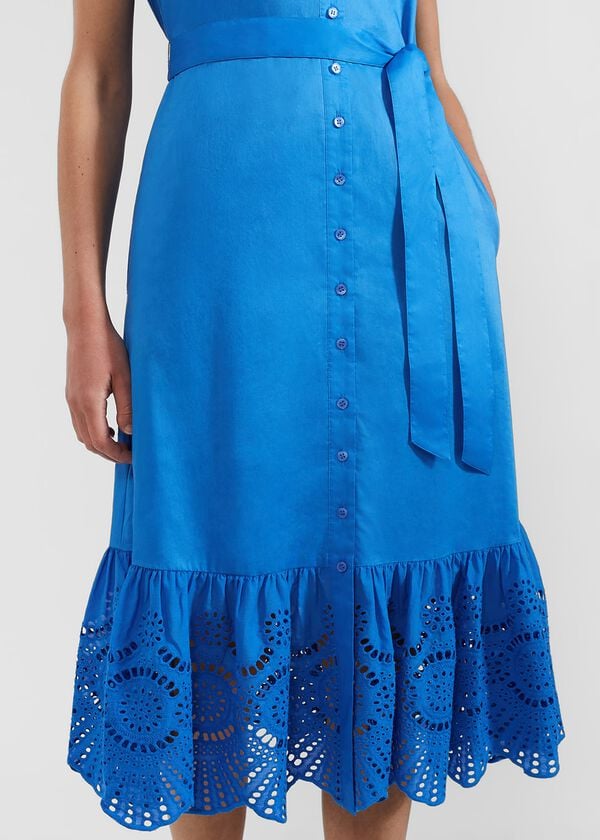 Hobbs Yasmine Dress Crystal Blue