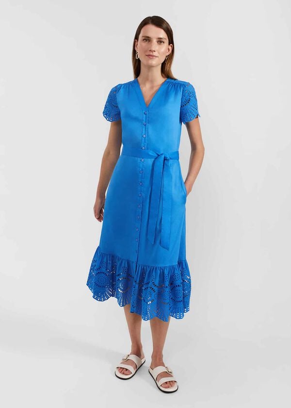 hobbs Yasmine Dress Crystal Blue