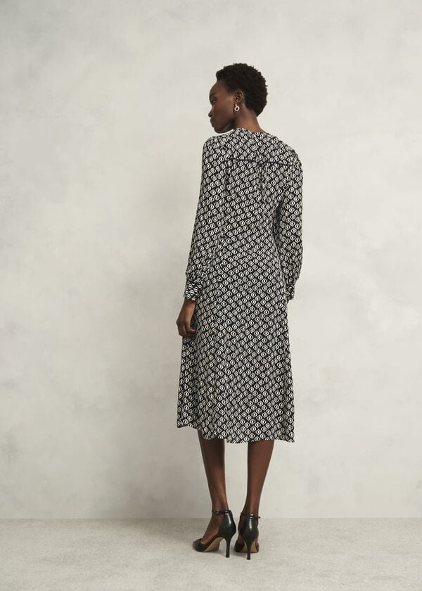 Hobbs Zadie Dress Black Cream