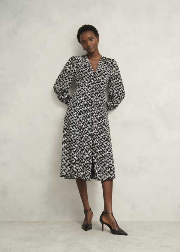 hobbs Zadie Dress Black Cream