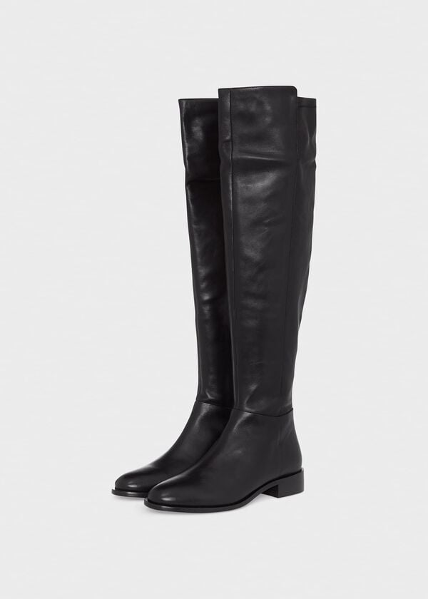 Hobbs Zadie Knee Boots Black