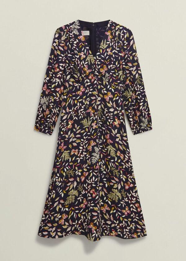 Hobbs Zainah Dress Navy Multi