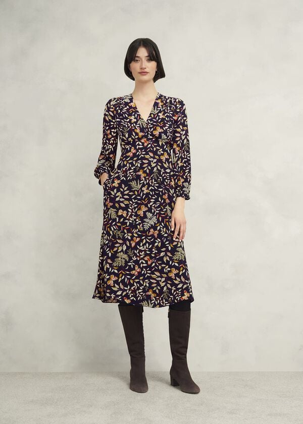 hobbs Zainah Dress Navy Multi