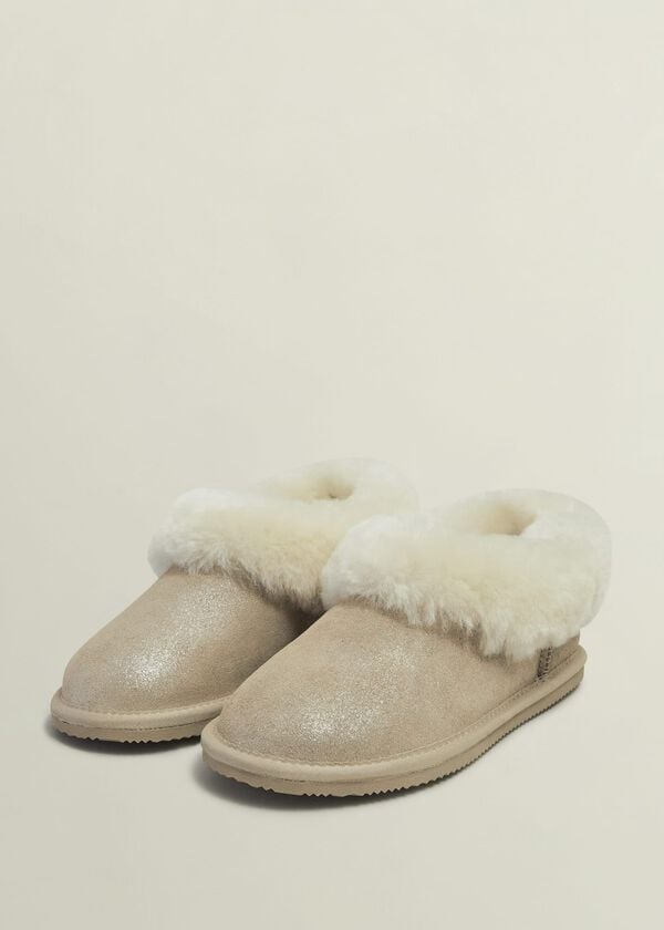 Hobbs Zora Slippers Pale Gold