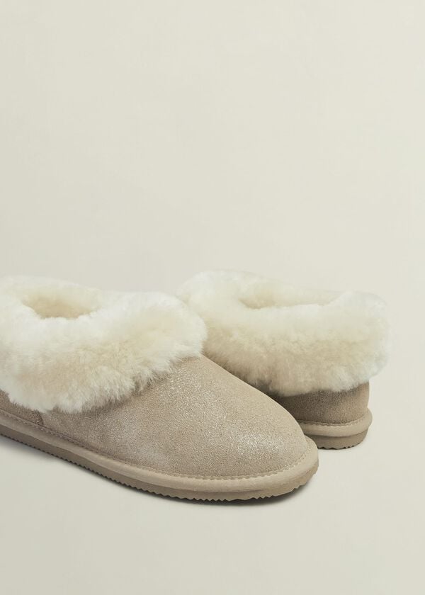 Hobbs Zora Slippers Pale Gold