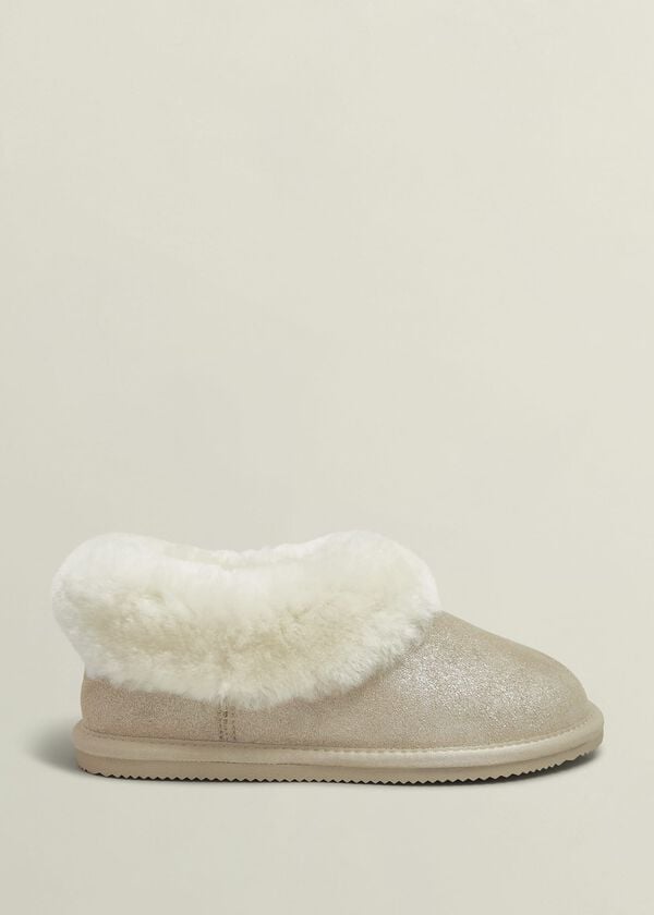 hobbs Zora Slippers Pale Gold