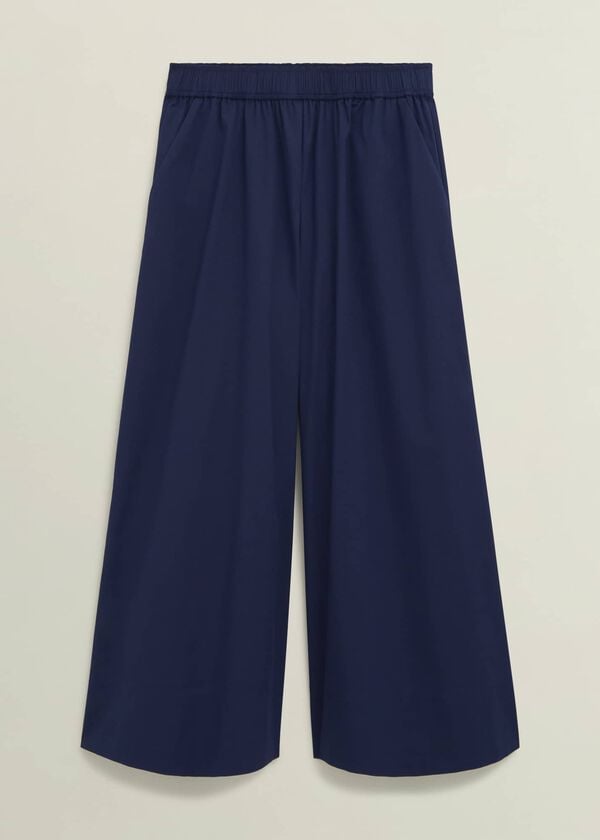 Hobbs Midnight Navy Ranworth Cotton Blend Culotte Midnight