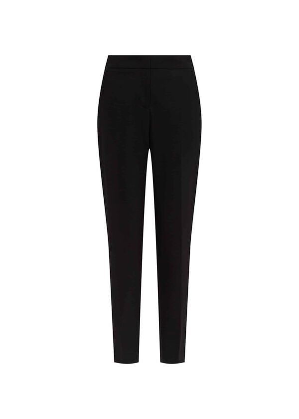 Hobbs Petite Gael Wool Blend Trouser With Stretch Black