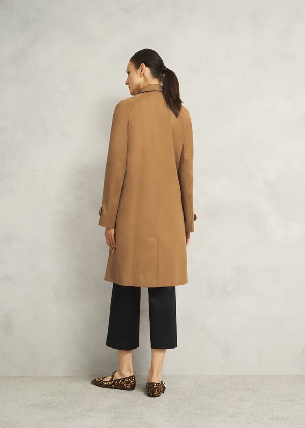 Hobbs Vienna Shower Resistant Trench Coat Cinnamon Brown