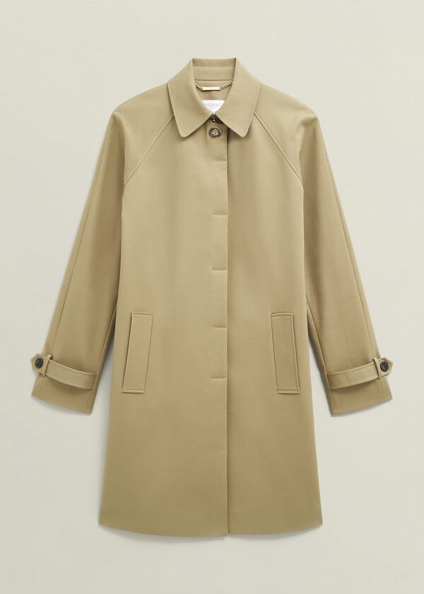 Hobbs Vivienne Shower Resistant Trench Coat Fawn Beige