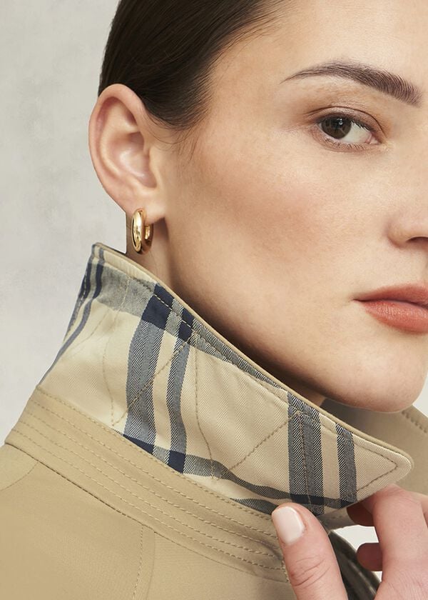 Hobbs Vivienne Shower Resistant Trench Coat Fawn Beige