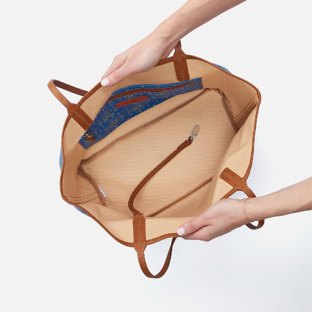 Hobo All That Tote Coated Canvas| Blue Journey Bandana