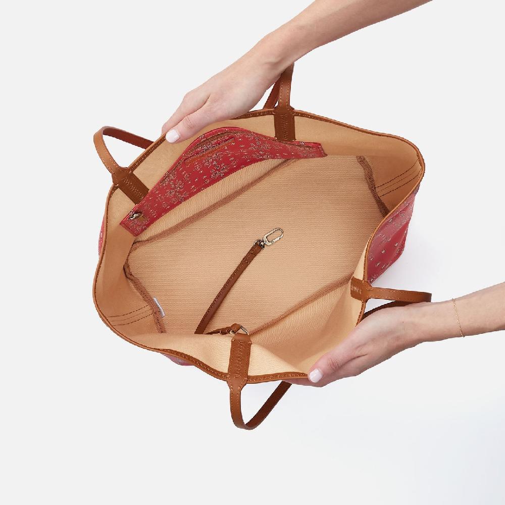 Hobo All That Tote Coated Canvas| Red Journey Bandana