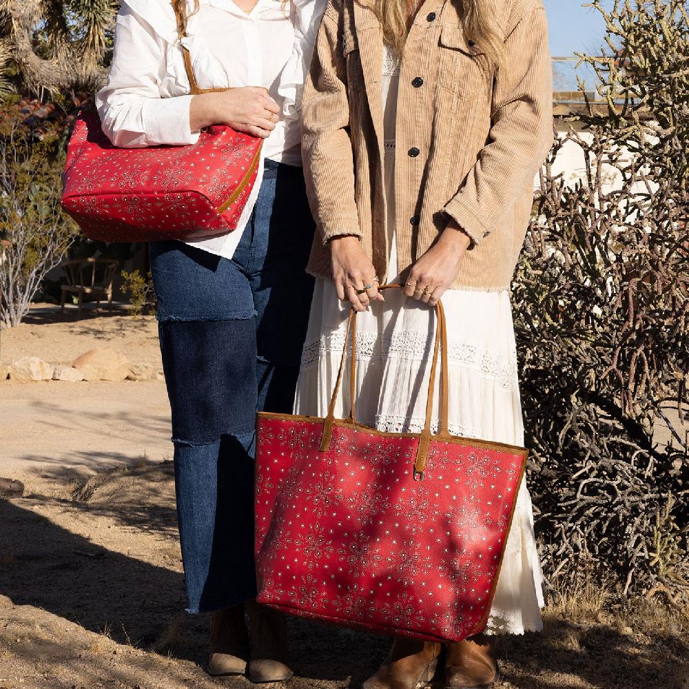 Hobo All That Tote Large Coated Canvas| Red Journey Bandana