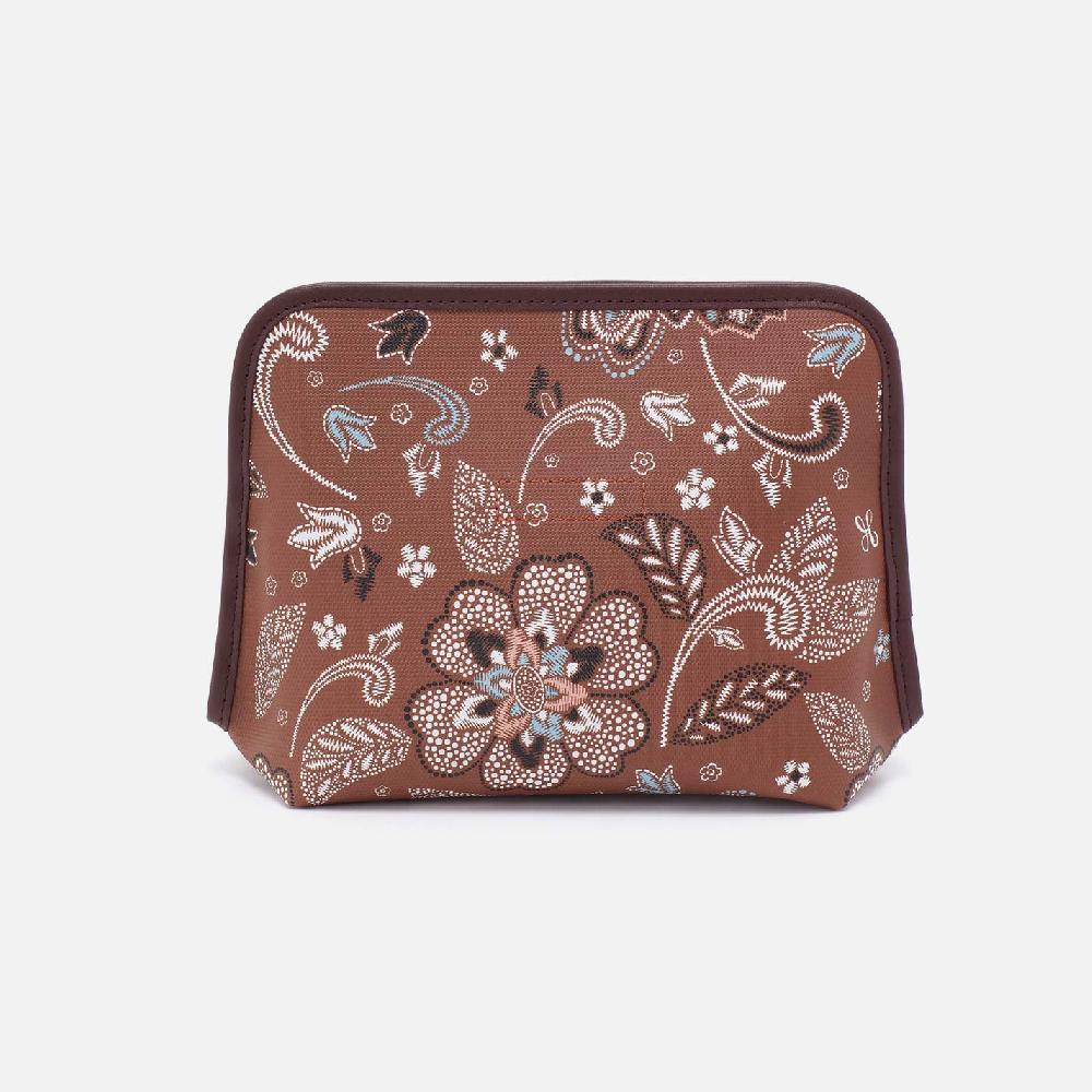 Hobo Beauty Cosmetic Pouch Coated Canvas| Country Road Bloom Canvas
