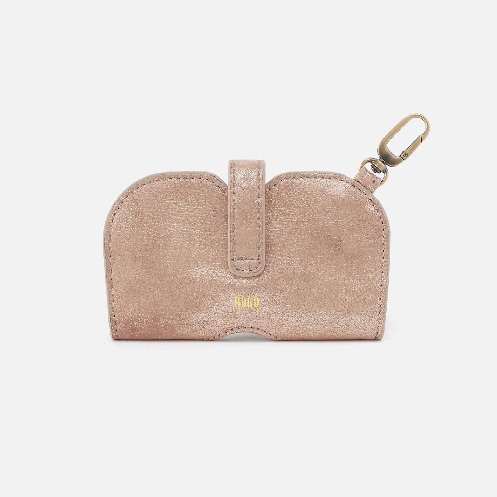 Hobo Blink Glasses Holder Buffed Leather| Gilded Beige