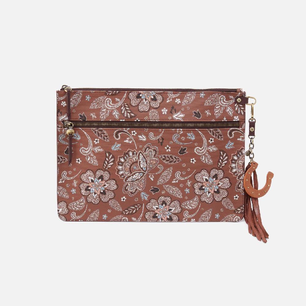 hobo Digital Nomad Small Sleeve Coated Canvas| Country Road Bloom Canvas