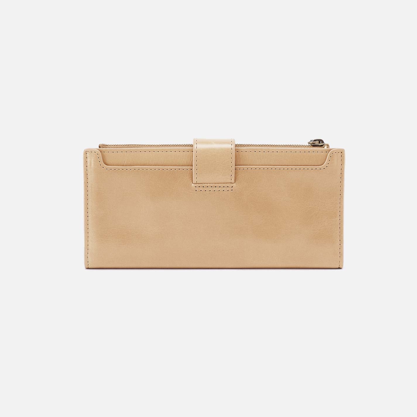 Hobo Dunn Continental Wallet Polished Leather| Desert Sand