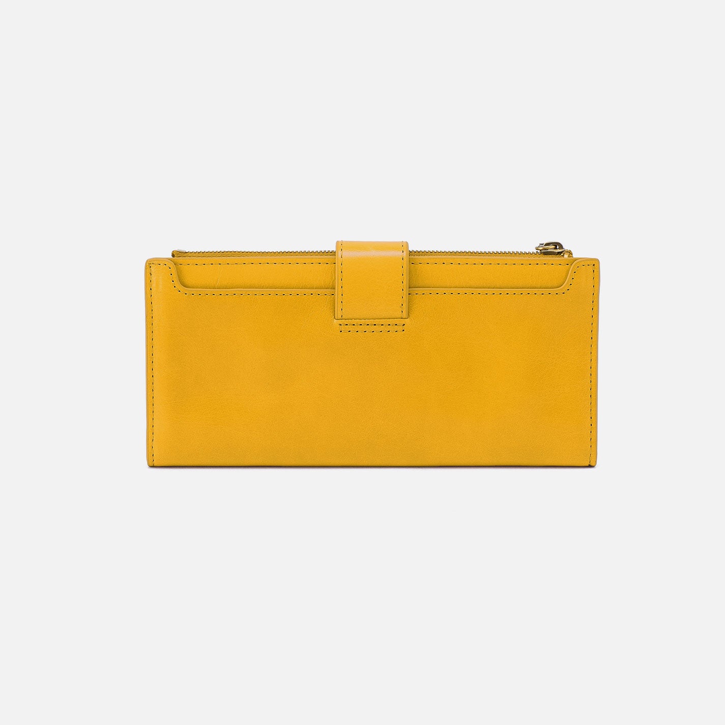 Hobo Dunn Continental Wallet Polished Leather| Sun Glow