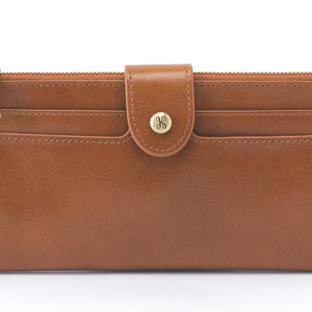 Hobo Dunn Continental Wallet Polished Leather| Wild Bluegrass