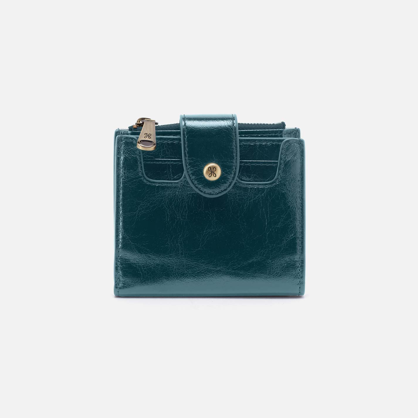 hobo Dunn Mini Wallet Polished Leather| Wild Bluegrass