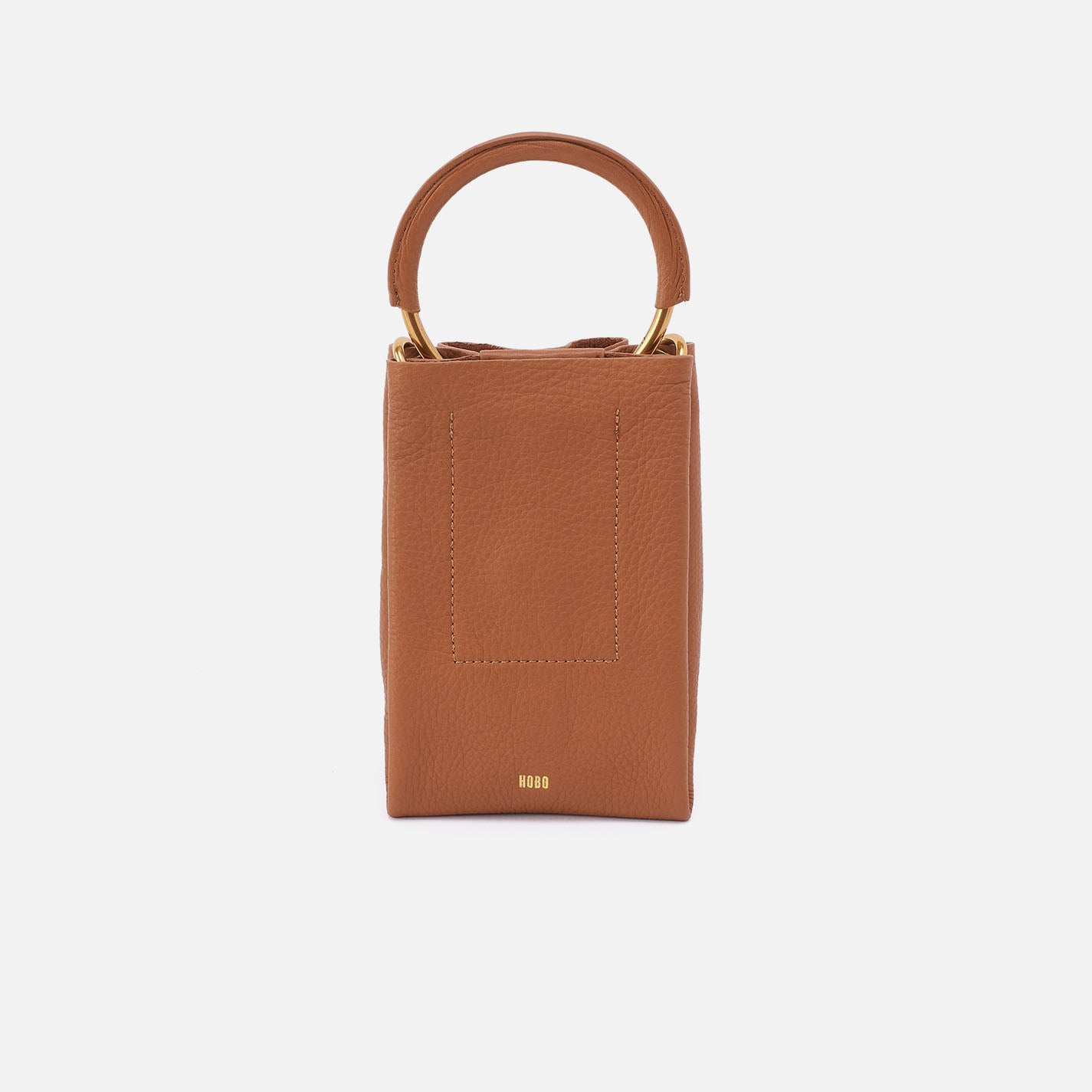 Hobo Eden Phone Crossbody Pebbled Leather| Warm Honey