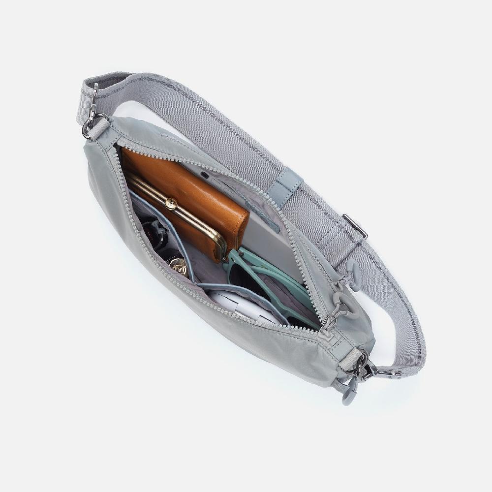 Hobo Every Wear Crossbody CaRefiber Recycled Nylon| Stone