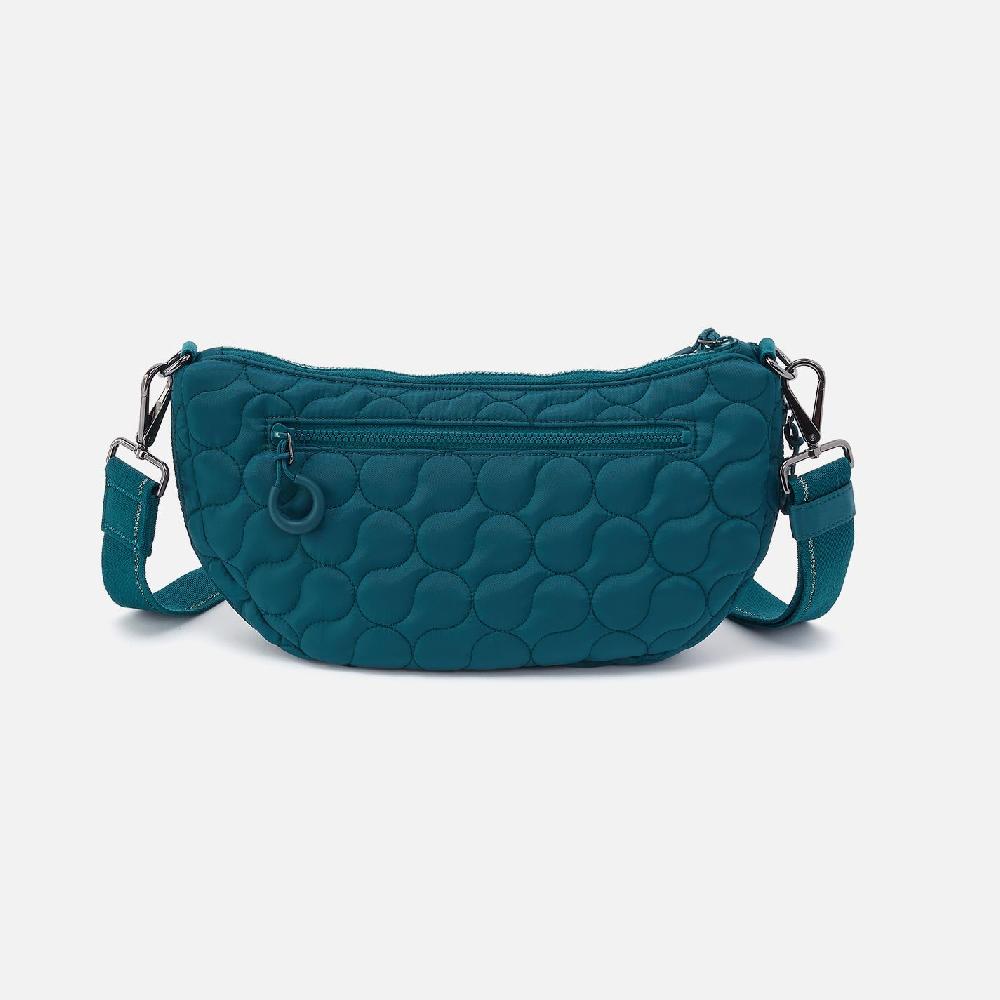 Hobo Every Wear Quilted Crossbody CaRefiber Recycled Nylon| Teal