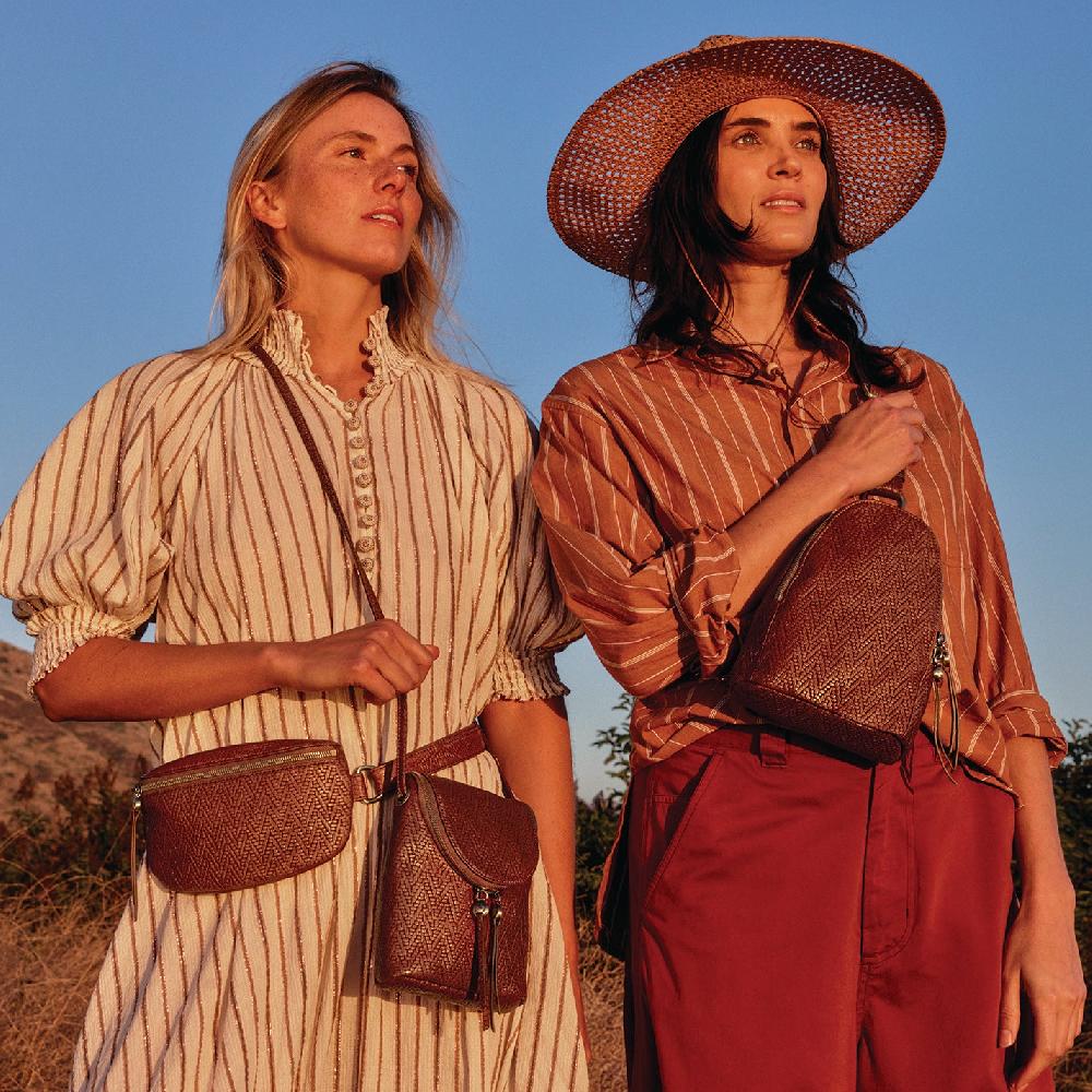 Hobo Fern Belt Bag Soft Embossed Leather| Tuscan Brown