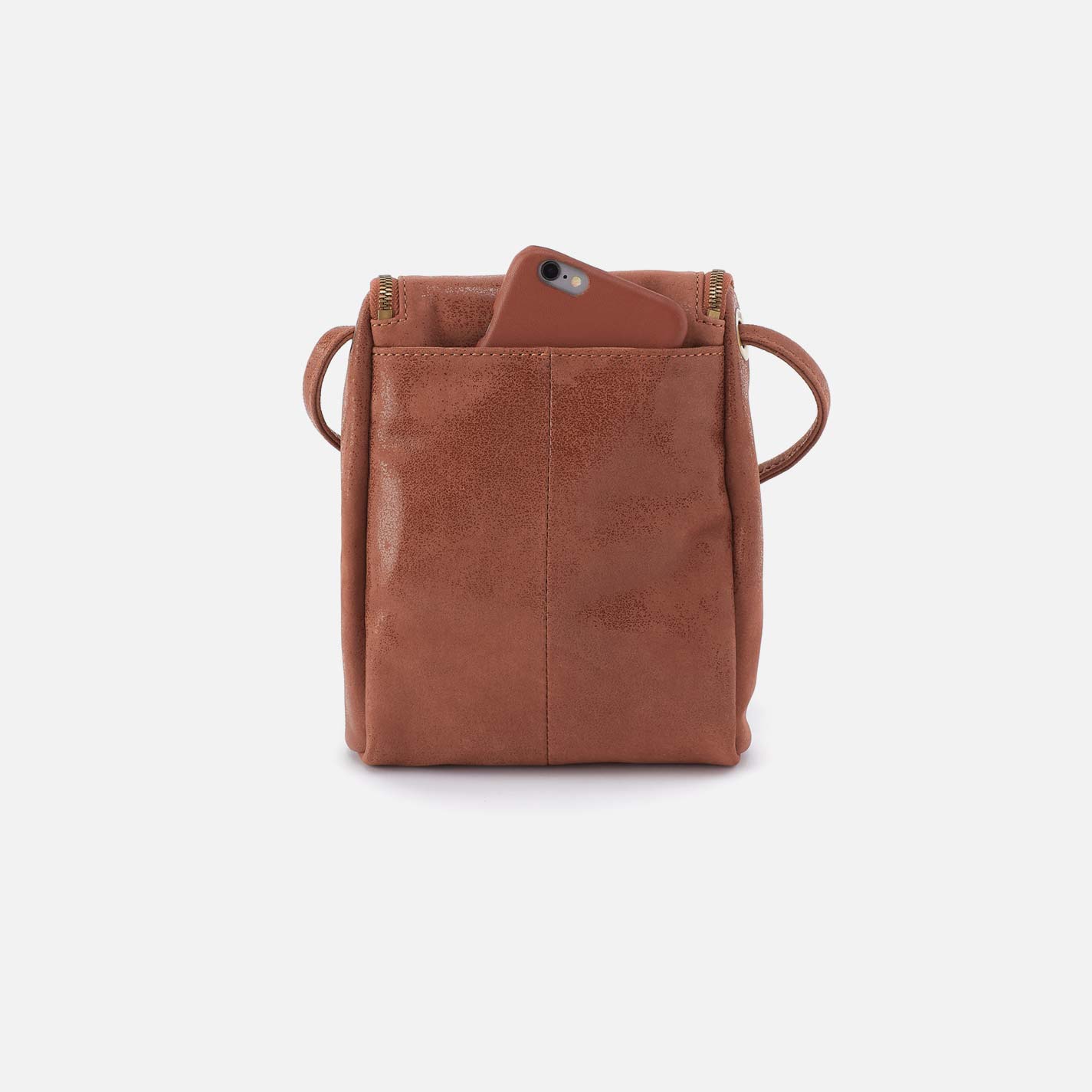 Hobo Fern Crossbody Buffed Leather| Burnished Saddle