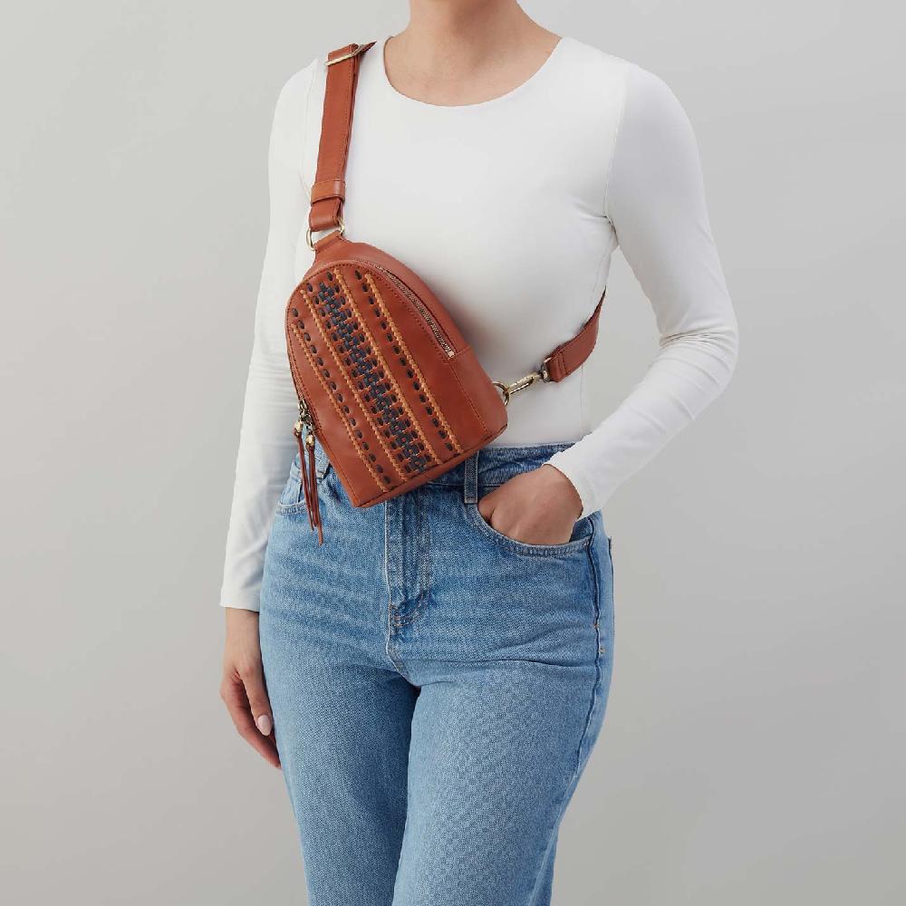 Hobo Fern Sling Smooth Leather With Multi Stitch| Timberline